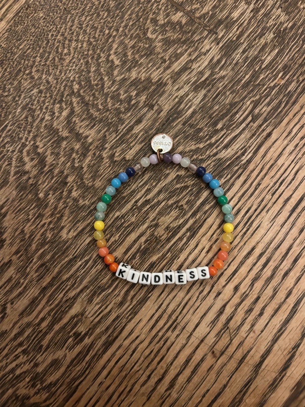Kindness Rainbow Beaded Bracelet - Multicolor
